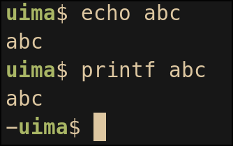 fixed bash prompt appearing at the next line